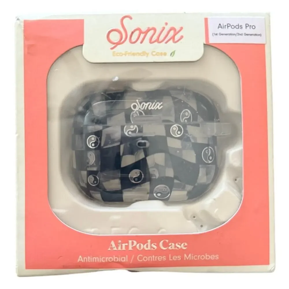 Sonix AirPods Pro Black Checkered Case NEW